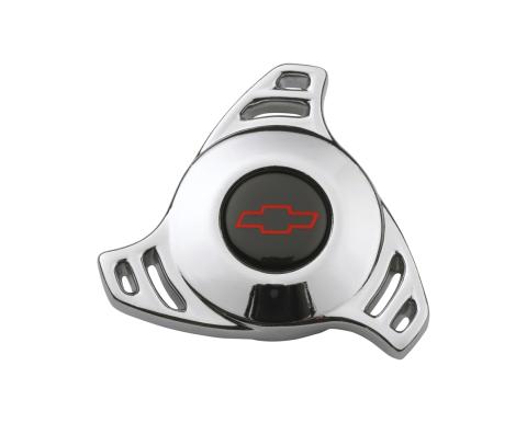 Air Cleaner Center Nut High-Tech Large Large High-Tech Chevy Bowtie Red/Black Chevrolet Performance Parts