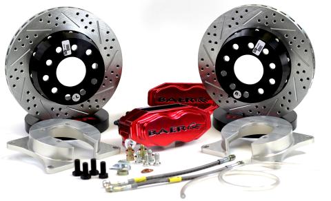 Brake System 11 Inch Rear SS4+ Deep Stage Fire Red 8.8 Inch C Clip BAER Brakes