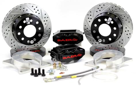 Brake System 11 Inch Rear SS4+ No Park Brake Black Ford 9 Inch BAER Brakes
