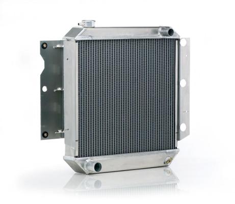 Downflow Radiator Factory-Fit Natural Finish for 87-95 Jeep YJ Wrangler 97-06 Jeep TJ Wrangler w/Std Trans Be Cool Radiator