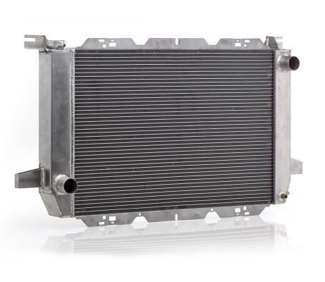 Radiator Factory-Fit Polished Finish for 85-95 Ford Bronco/F150 w/Std Trans Be Cool Radiator