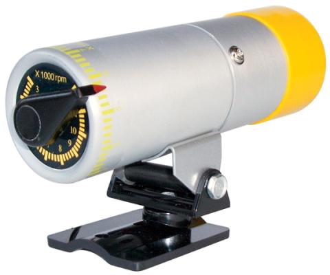 RPM Shift Light StAnd Alone Adjustable Model Silver Body with Yellow Cover Proform