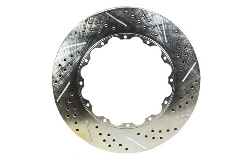 Rotor Replacement 13 Inch 1.1 Inch Thick Slot Drill W/Zinc Drivers Side BAER Brakes