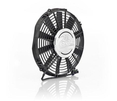 11 Inch Puller Fan w/Billet Cover Aluminator Euro Black Be Cool Radiator