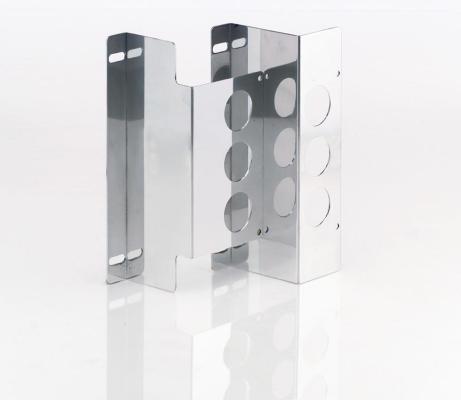 AC Condenser Brackets 55-57 Chev Crossflow Radiator (2) Polished LH/RH Be Cool Radiator