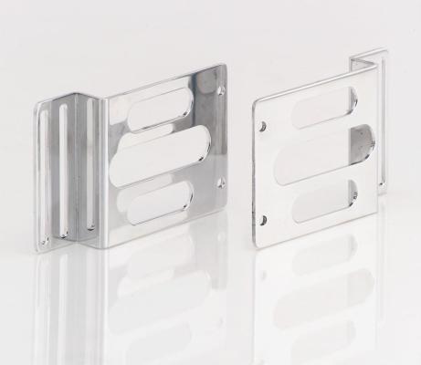Universal AC Condenser Brackets Polished Finish Aluminum Be Cool Radiator