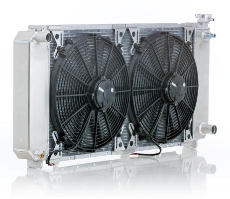 Radiator Module Factory-Fit Natural Finish for 67-72 Chevrolet/GM C/K 1/2, 3/4, 1 Ton Pickups w/Std Trans 400-700 HP Be Cool Radiator