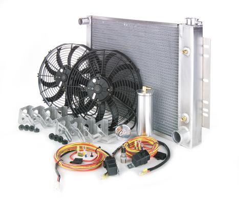 Radiator Module Factory-Fit Natural Finish for 80-84 Ford Bronco/F150/F250/F350 Pickup w/Std Trans Be Cool Radiator