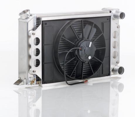 Drag Racing Scirocco-Style Dual Core Module No Filler Neck Be Cool Radiator