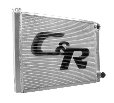 Radiator Universal CR Performance Double Pass Open 31 Inch x  Inch 1-3/4 Inch Low Outlet C&R Racing
