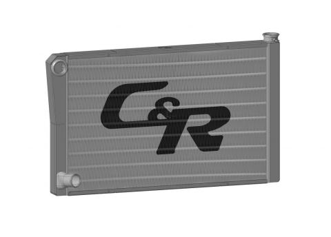Radiator Universal CR Performance Double Pass Open 31 Inch x  Inch 1-3/4 Inch Low Outlet (Ford) C&R Racing