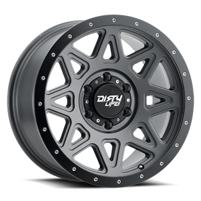 Dirty Life Race Wheels Theory 9305 Satin Gunmetal 17X9 6-139.7 -12Mm 106Mm