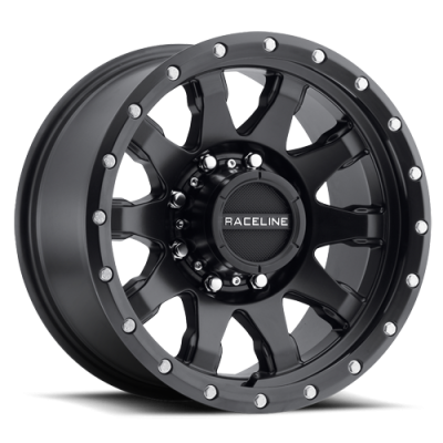 Aluminum Wheels 20x10 Clutch 934B Black Multi Spoke -19 Offset 8 on 165.1 Bolt Pattern 125.2 Bore Raceline