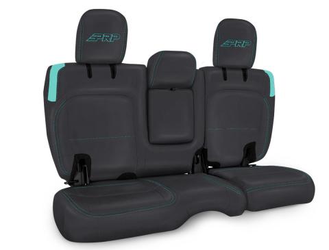 Rear Bench Cover for Jeep Wrangler JLU 4 door with Armrest Black and Teal PRP Seats