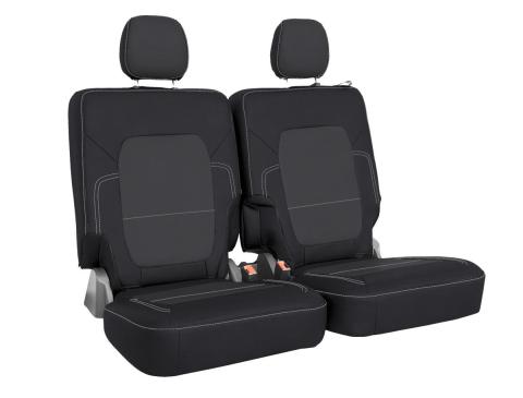 Rear Bench Covers for 2021+ Ford Bronco 2 Door Black and Gray PRP Seats