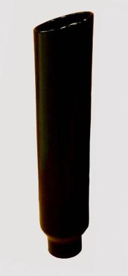 Exhaust Stack Pipe 5 in OD x 10 in OD x 36 in L 10 in Tip Clamp On Hardware Not Incl Black Finish 304 Stainless Steel Pypes Exhaust