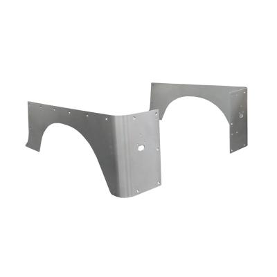 2 Inch Stretch Corner Armor for Jeep YJ Factory Tail Lights Aluminum Motobilt