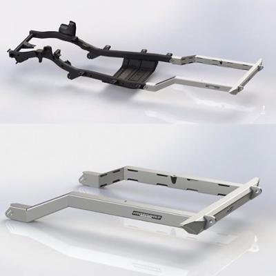 Back Half Frame Kit w/ Wide Bumper for 04-06 Jeep LJ Motobilt