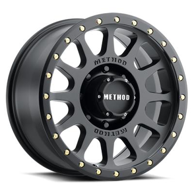 Aluminum Wheels 18x9 NV MR305 Bolt Pattern 8 On 170 Offset 18 Lip Size 1.38 Matte Black MB Method