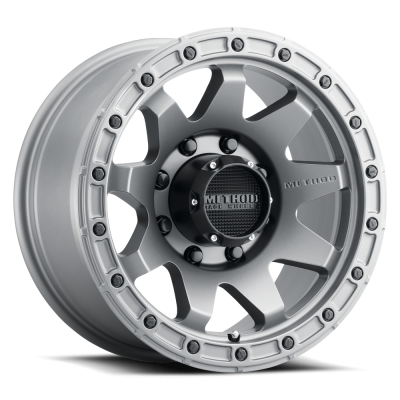 Aluminum Wheels 18x9 MR317 Bolt Pattern 8 On 180 Offset 18 Matte Titanium GY Method