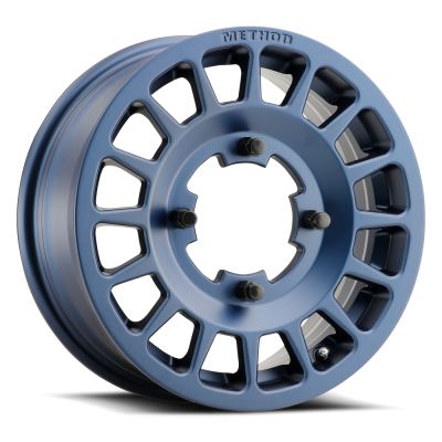 Aluminum Wheels 14x6 MR407 Bead Grip UTV Bolt Pattern 4 On 136 Offset 38 Lip Size 0 Bahia Blue BL Method