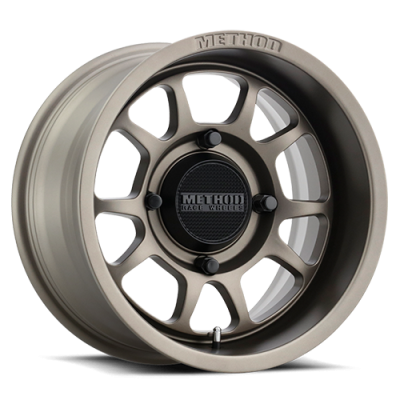 Aluminum Wheels 15x7 MR409 Bead Grip UTV Bolt Pattern 4 On 136 Offset 38 Lip Size 2.28 Steel Grey GY Method