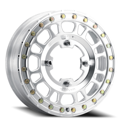 Aluminum Wheels 15x5 MR412 Beadlock UTV Bolt Pattern 4 On 136 Offset 43 Lip Size 0 Machined Raw Machined Method