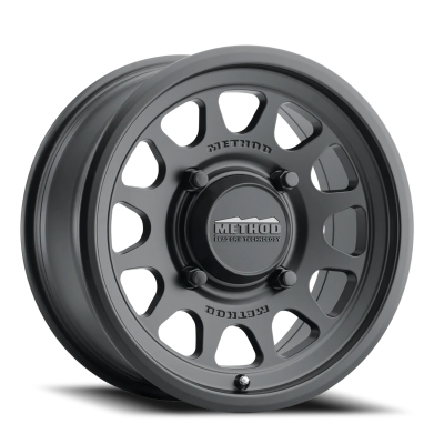 Aluminum Wheels 14x7 MR414 Bead Grip UTV Bolt Pattern 4 On 136 Offset 38 Lip Size 0.79 Matte Black MB Method