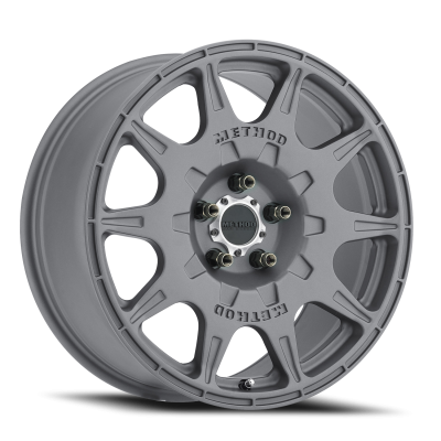 Aluminum Wheels 17x8 Rally MR502 Bolt Pattern 5 On 100 Offset 38 Lip Size 0 Titanium GY Method