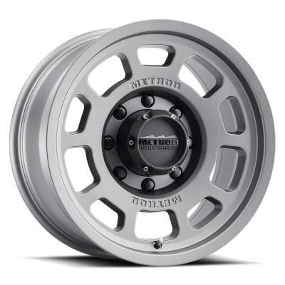 Aluminum Wheels 17x8.5 Bead Grip MR705 Bolt Pattern 8 On 180 Offset 0 Lip Size 1.22 Titanium SL Method