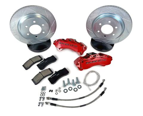 6T Brake System Front 05-23 Toyota Tacoma, 6 Lug Silver Baer Brakes