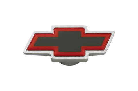 Air Cleaner Center Nut Small Bowtie Small Chevy Bowtie Red/Black Chevrolet Performance Parts
