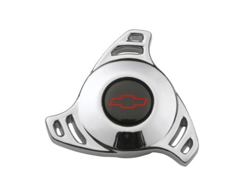 Air Cleaner Center Nut High-Tech Large Large High-Tech Chevy Bowtie Red/Black Chevrolet Performance Parts