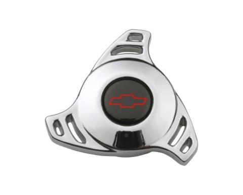 Air Cleaner Center Nut Small Bowtie Small High-Tech Chevy Bowtie Red/Black Chevrolet Performance Parts