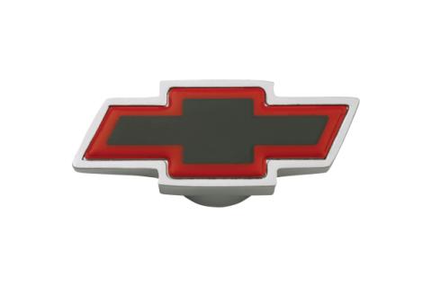 Air Cleaner Center Nut Bowtie Large Large Chevy Bowtie Chrome/Red/Black Chevrolet Performance Parts