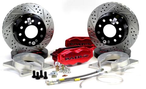 Brake System 11 Inch Rear SS4+ Deep Stage Fire Red GM 10/12 Bolt BAER Brakes