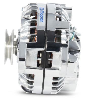 Alternator 110 AMP Chrysler/Mopar 1-Wire Style V-Belt Pulley Chrome Proform