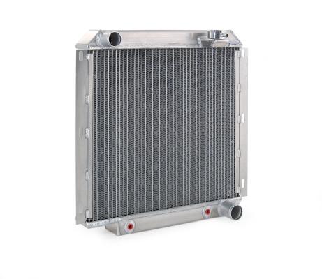 Downflow Radiator Factory-Fit Polished Finish for 60-83 Toyota FJ40/FJ45 w/Auto Trans Be Cool Radiator