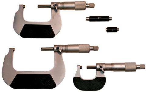 Micrometer Measures 0 to 3 Inch Range in .0001 Increments Steel Plastic Carrying Case Included Proform