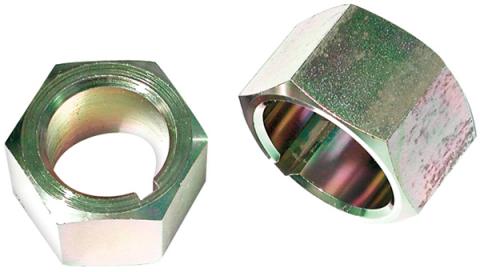 Engine Crankshaft Turning Nut Heavy Duty Small Block Ford, Buick and Pontiac Engine Crankshafts Steel Gold Iridate Proform