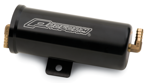 Radiator Overflow Canister Billet Aluminum Universal Anodized Black Proform
