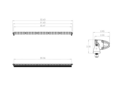 50 Inch LED Light Bar Baja Amber Wide Driving Pattern S8 Series Baja Designs