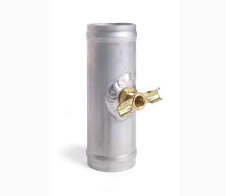 Universal Petcock Tube 1.5 x 6 Inch Natural Finish Aluminum Be Cool Radiator
