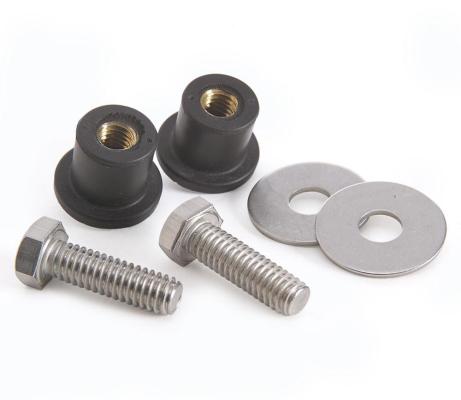 Rubber 5/8 Inch Bushing w/Brass Threaded Insert for Foot Mount Radiators 2 Required Be Cool Radiator