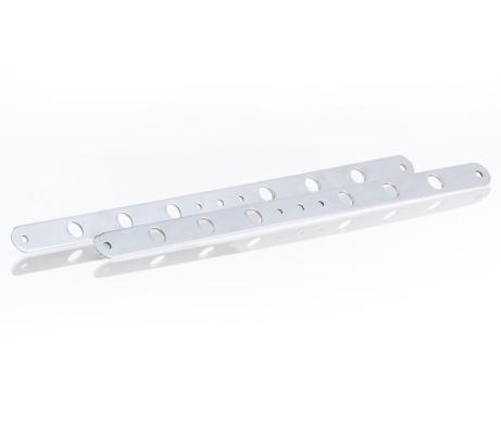Polished Finish Aluminum Upper and Lower Support Brackets For Shrouded Dual 11 Inch Fan Installation Be Cool Radiator