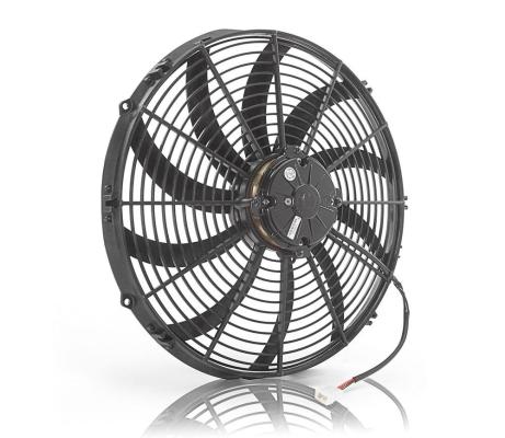 16 Inch Euro Electric Puller Fan Black High Torque Reduced Noise Be Cool Radiator