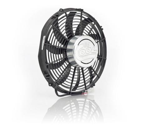 13 Inch Puller Fan w/Billet Cover Aluminator Euro Black Be Cool Radiator