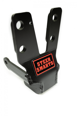 18-24 Jeep Wrangler/Gladiator JL/JT Yeti XD Sealed Bearing Sector Shaft Brace with Frame Side Track Bar Reinforcement Bracket - Steel Steering Box Only Steer Smarts