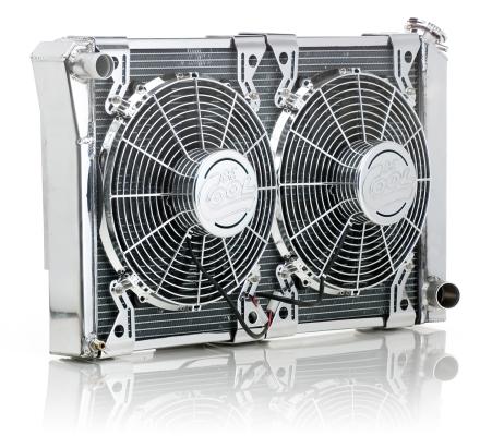 Radiator Module Factory-Fit Polished Finish Show and Go for 69-72 Chevrolet Blazer w/Std Trans Be Cool Radiator