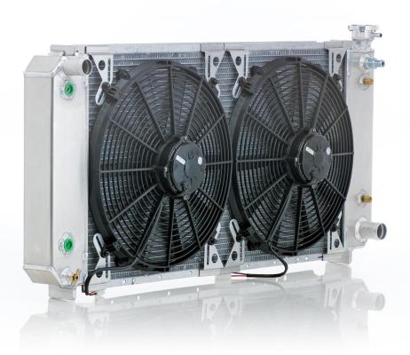 02-04 Cadillac Escalade Radiator Module w/Dual Coolers Natural Finish Be Cool Radiator